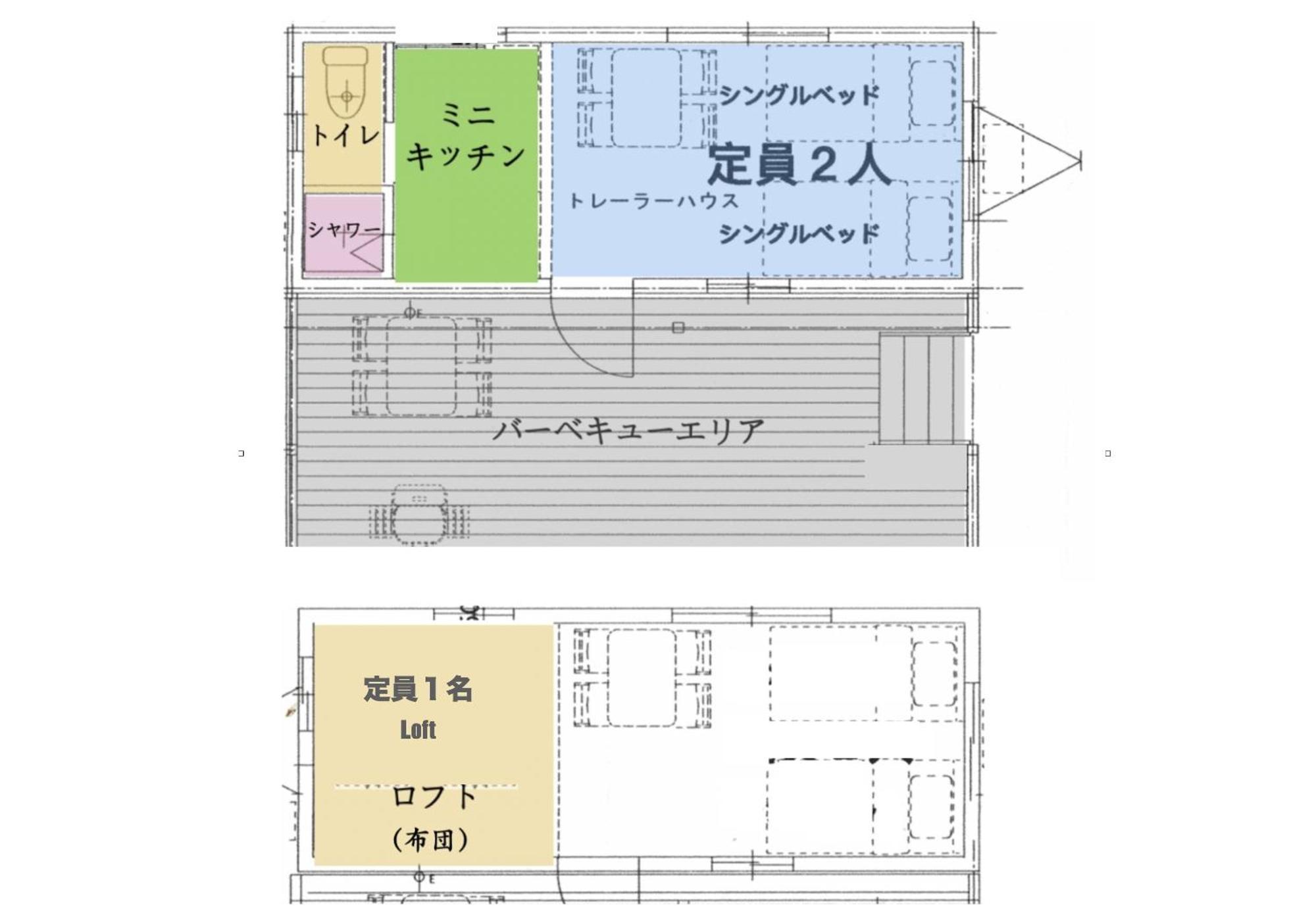 Necoana Glamping富士山景bbqトレーラーヴィラ Fujikawaguchiko Eksteriør bilde